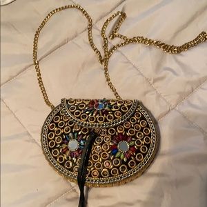 Cross Body Hand Made Jewel Purse